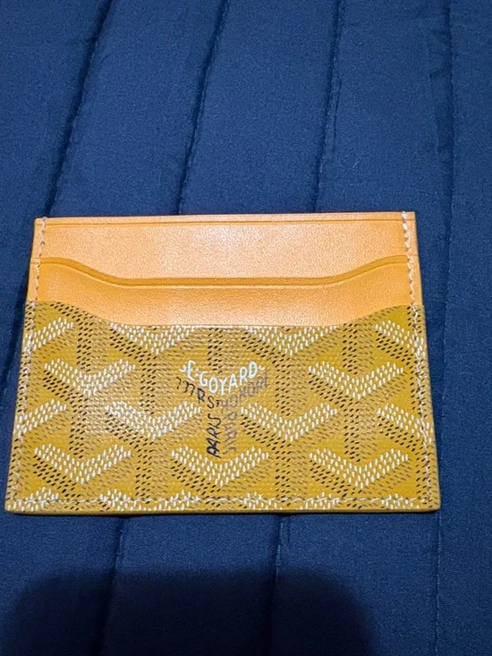 Goyard Yellow-Orange Card Sleeve - Picture 2 of 5